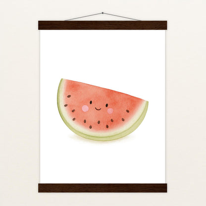 Obst: Melone Poster mit Leisten von tinylearner