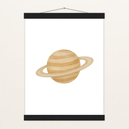 Saturn Poster mit Leisten von tinylearner