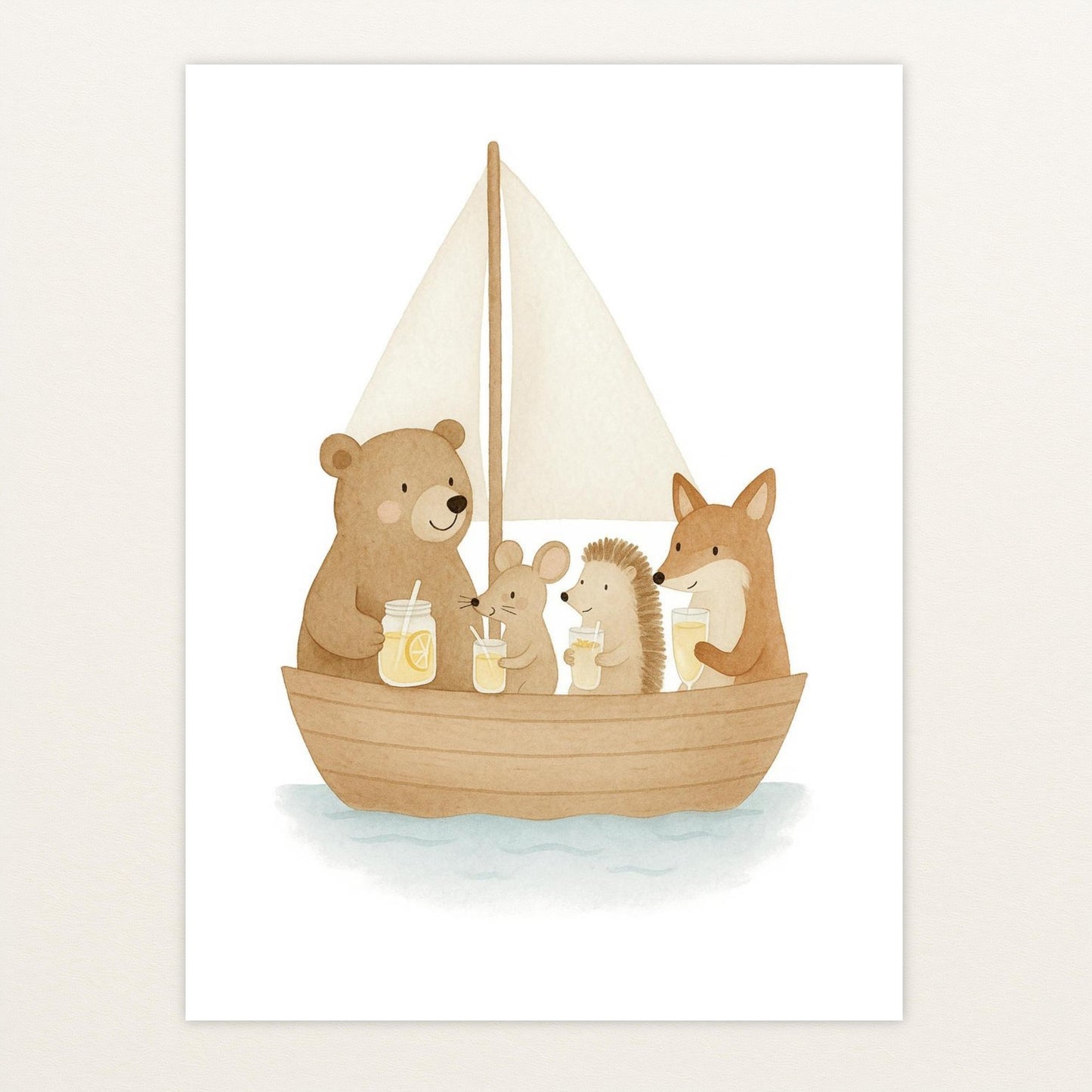Tierfreunde - Motiv: "Segelschiff" Poster von tinylearner