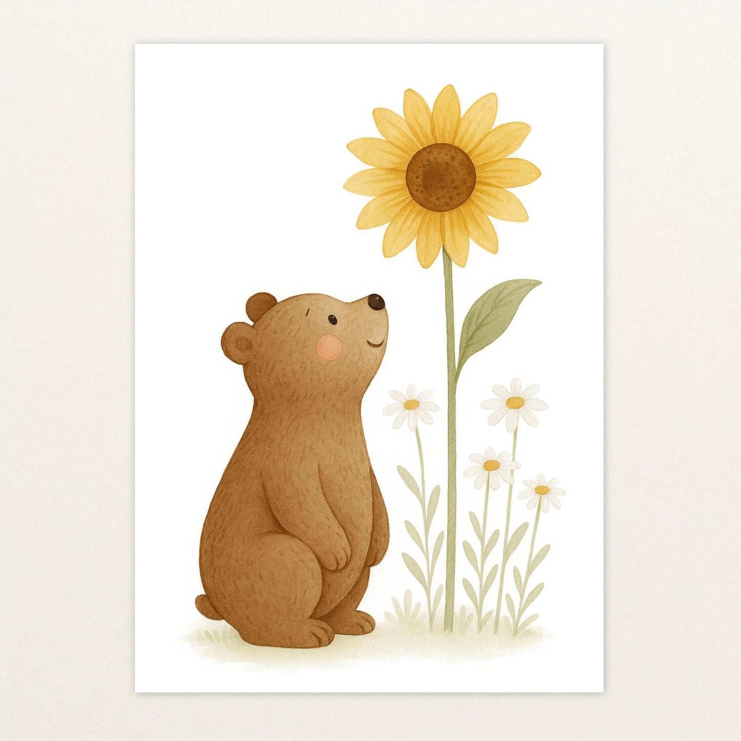 Balu der Bär - Motiv: "Sonnenblume" Poster von tinylearner