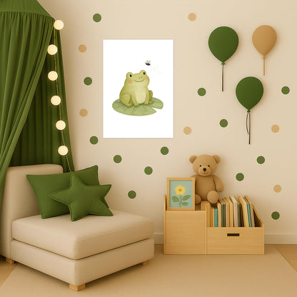 Flocke der Frosch - Motiv: "Fliege" Poster von tinylearner