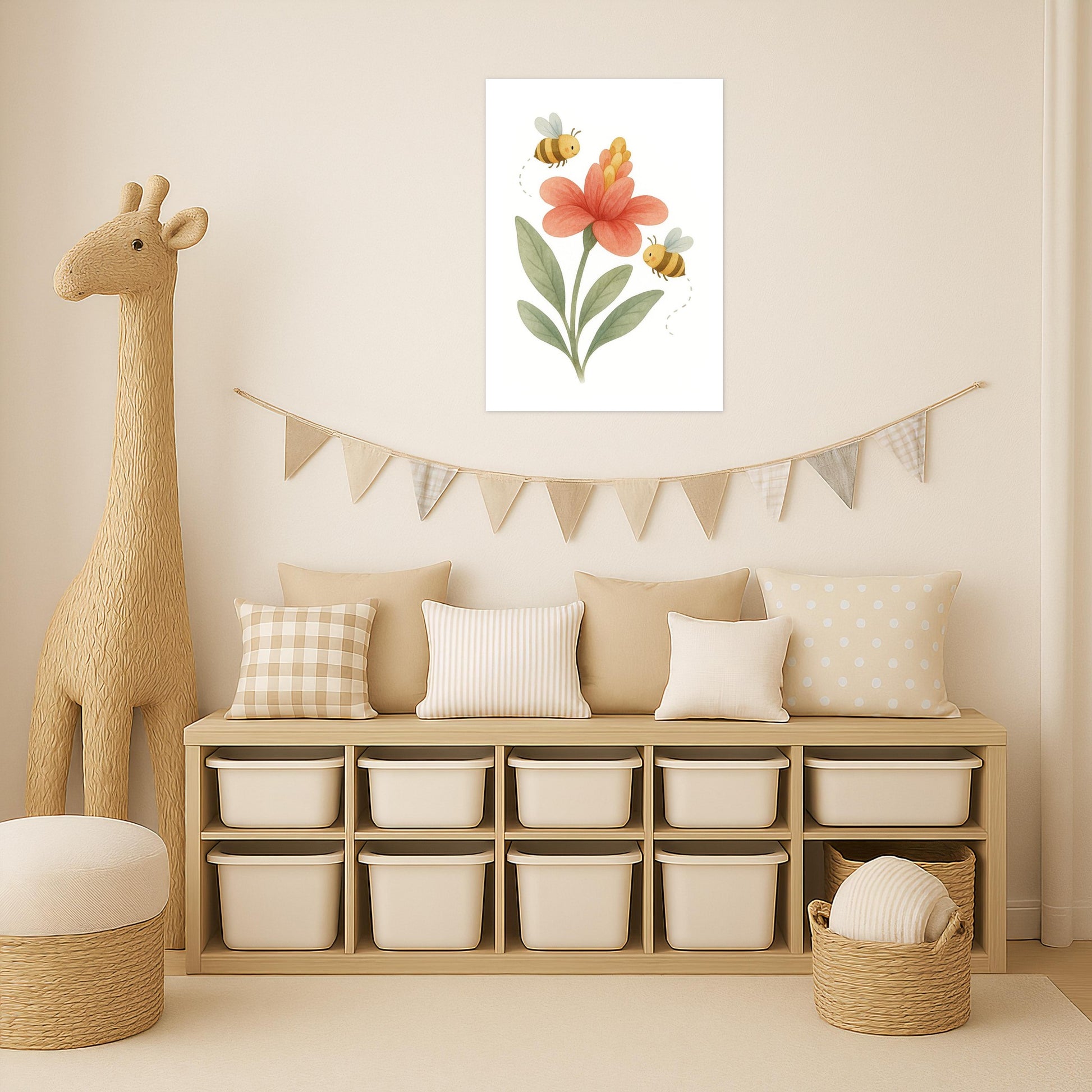 Bibi die Biene - Motiv: "Blume" Poster von tinylearner