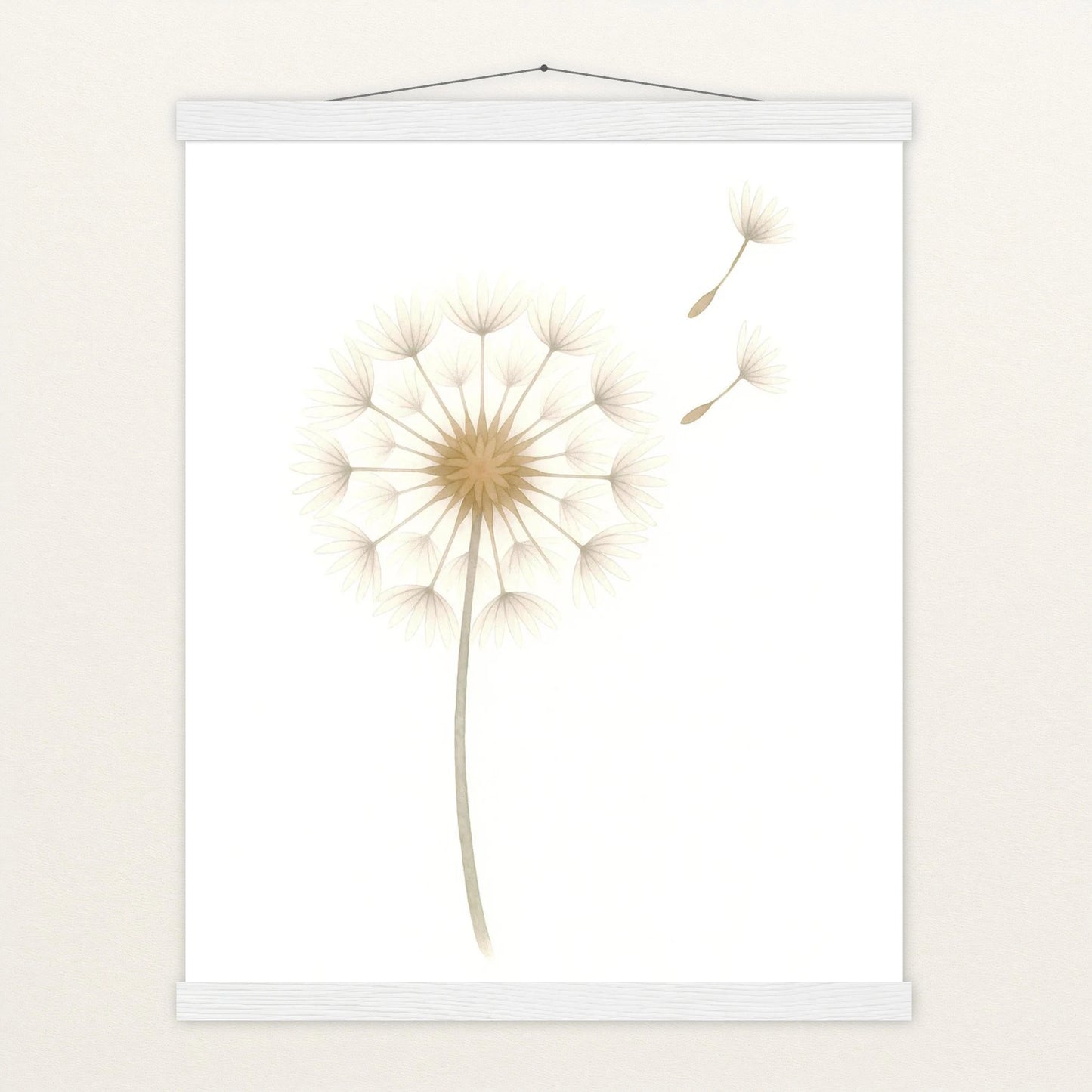 Löwenzahn Poster mit Leisten von tinylearner