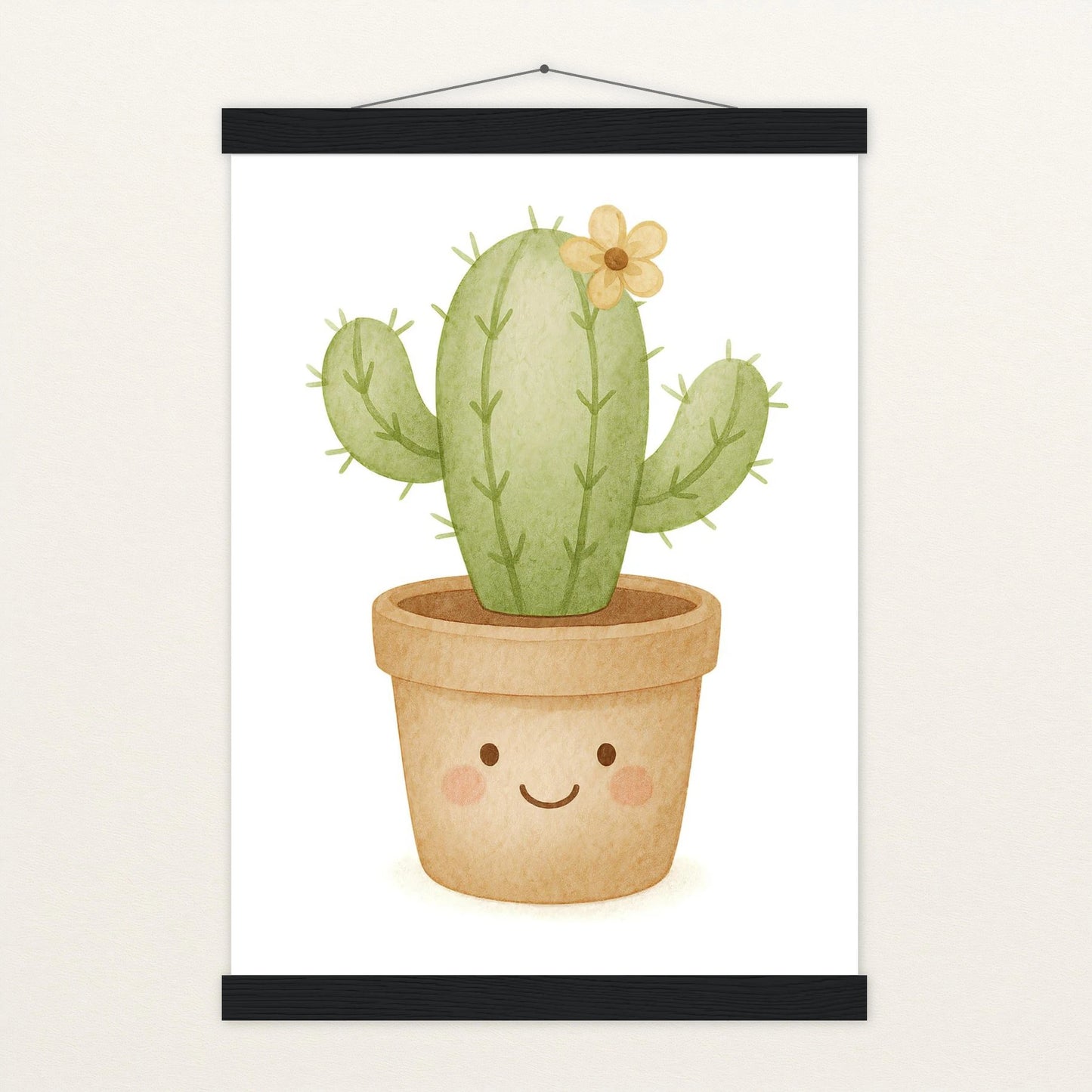 Kaktus Poster mit Leisten von tinylearner