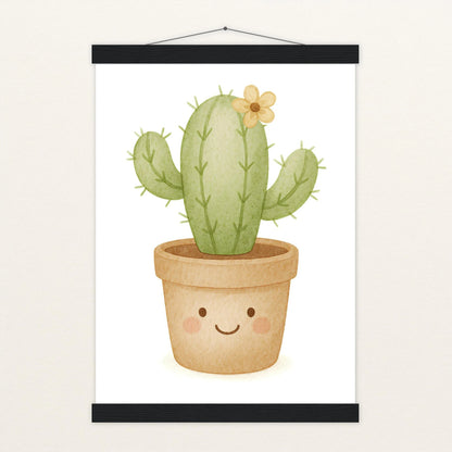 Kaktus Poster mit Leisten von tinylearner