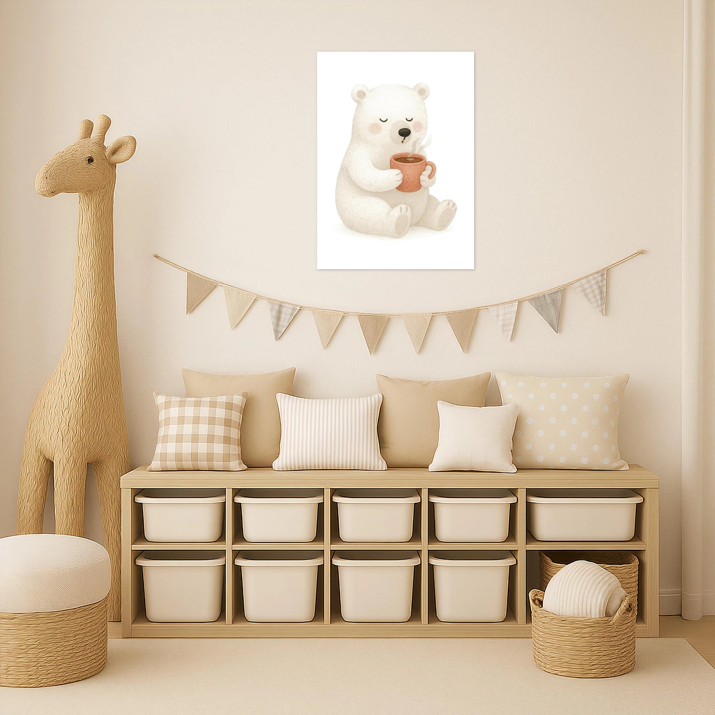 Pummel der Polarbär - Motiv: "Kakao" Poster von tinylearner