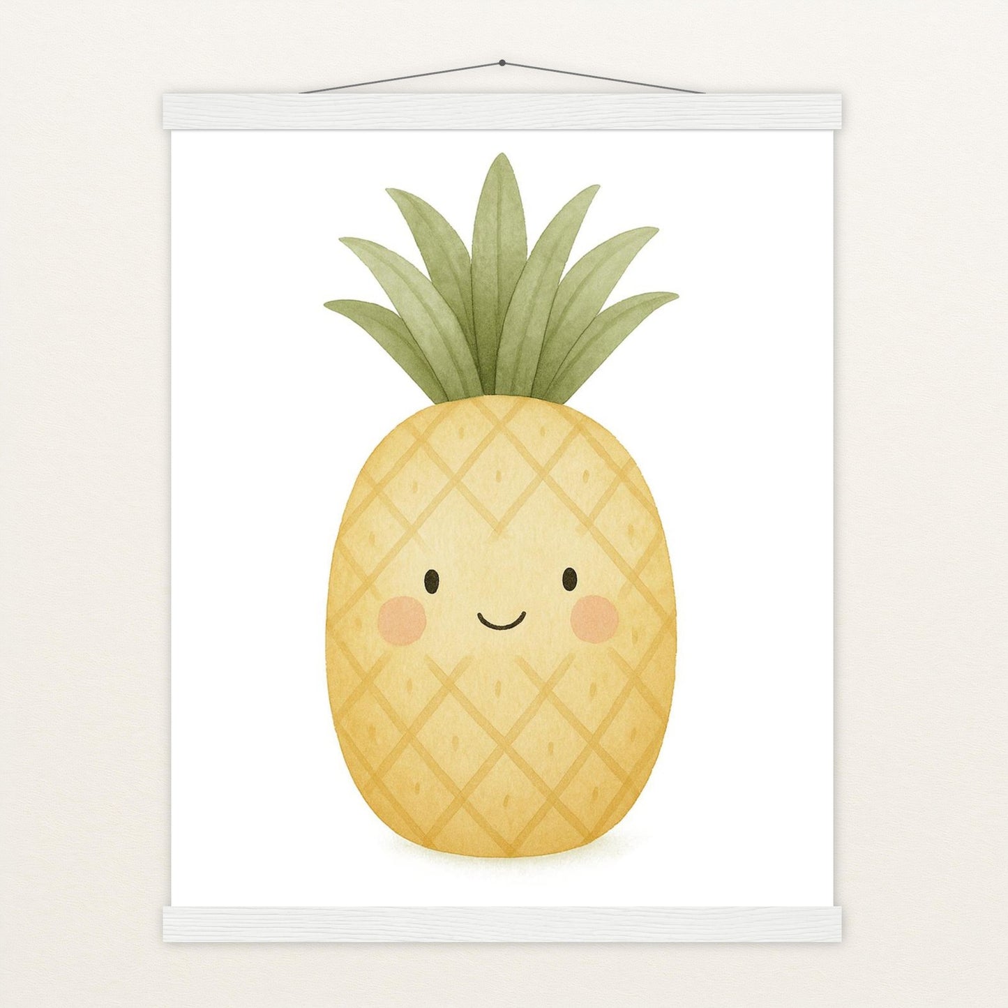 Obst: Ananas Poster mit Leisten von tinylearner