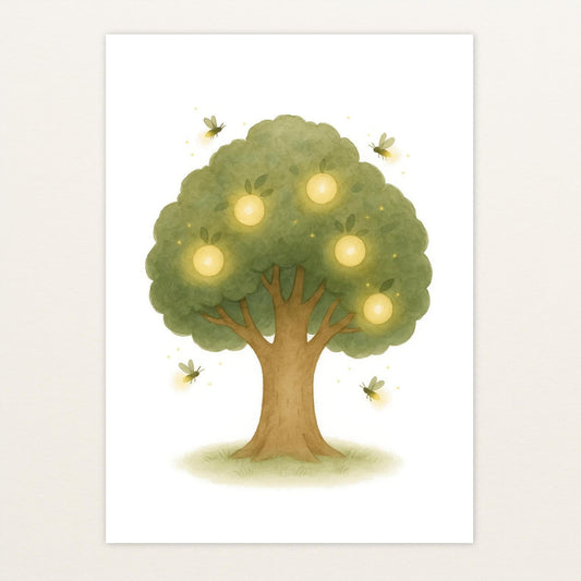 Leuchtbaum Poster von tinylearner