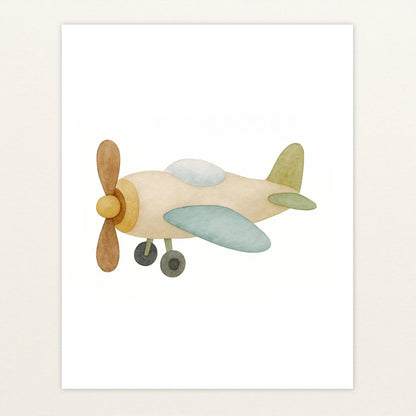 Propellerflugzeug Poster von tinylearner