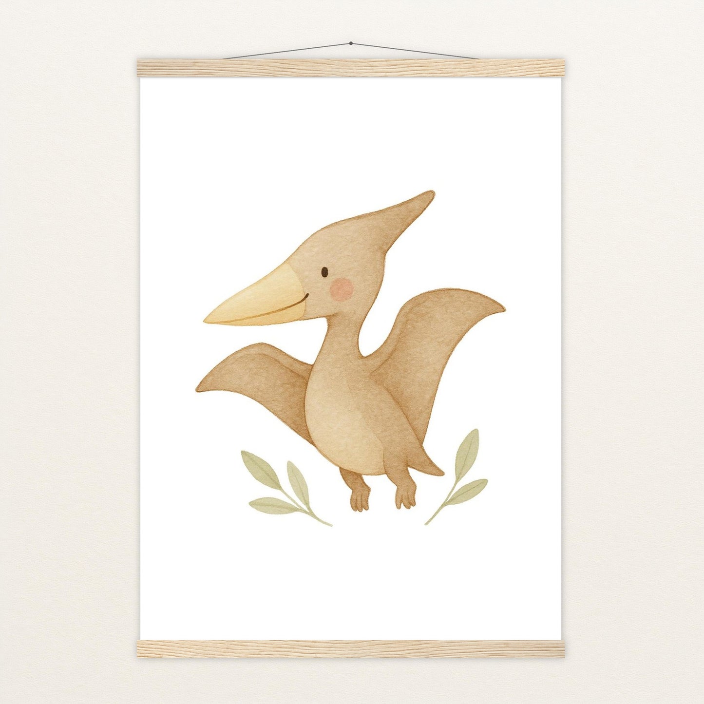 Dinosaurier Pteranodon Poster mit Leisten von tinylearner