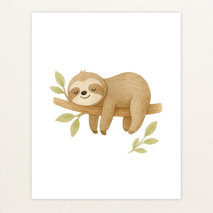 Fred das Faultier Poster von tinylearner