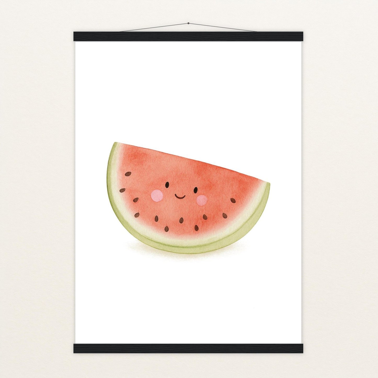 Obst: Melone Poster mit Leisten von tinylearner