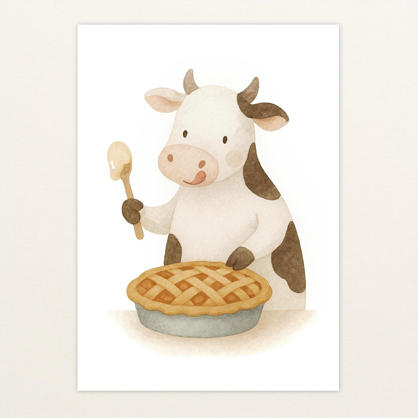 Klara die Kuh - Motiv: "Kuchen" Poster von tinylearner