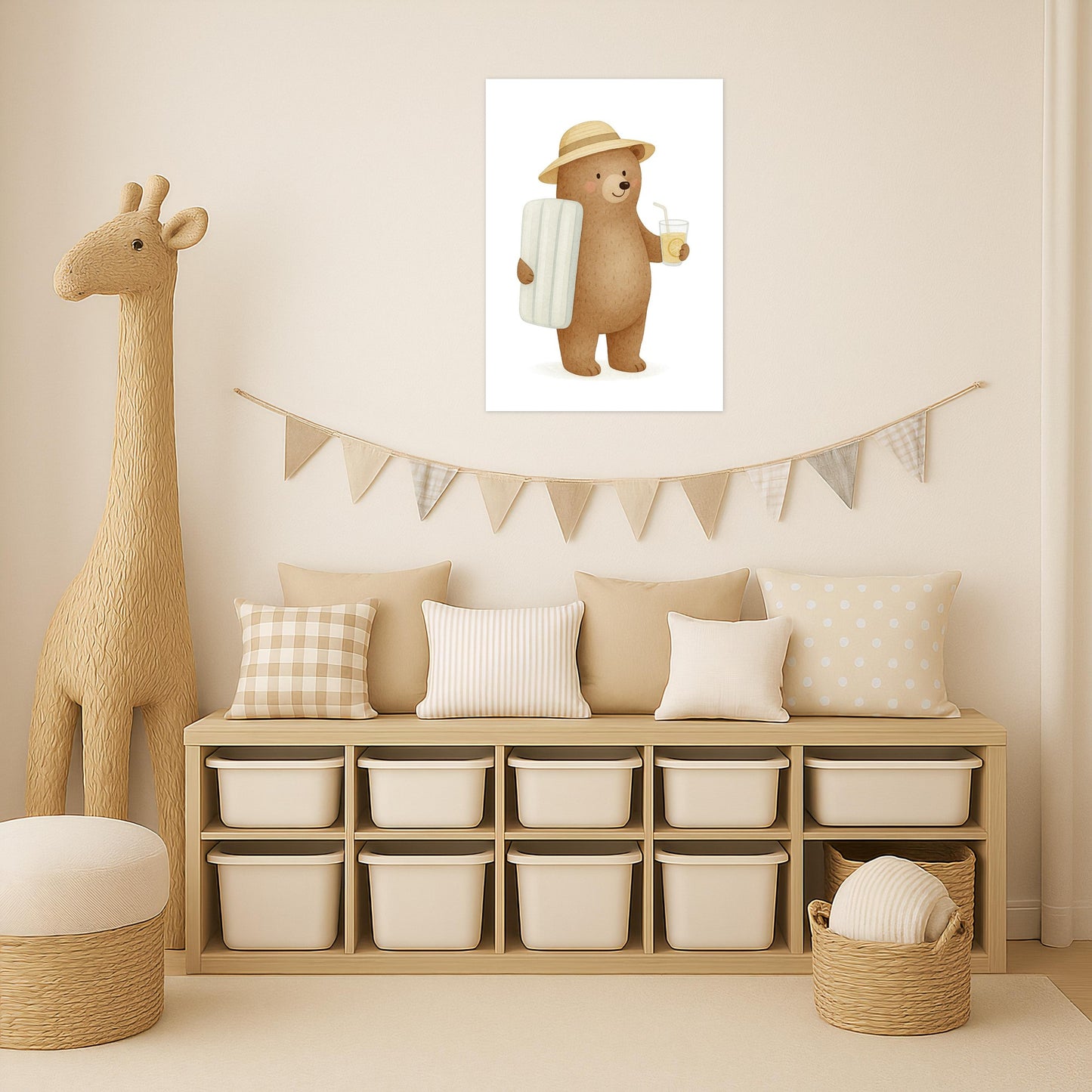 Balu der Bär - Motiv: "Strandtag" Poster von tinylearner