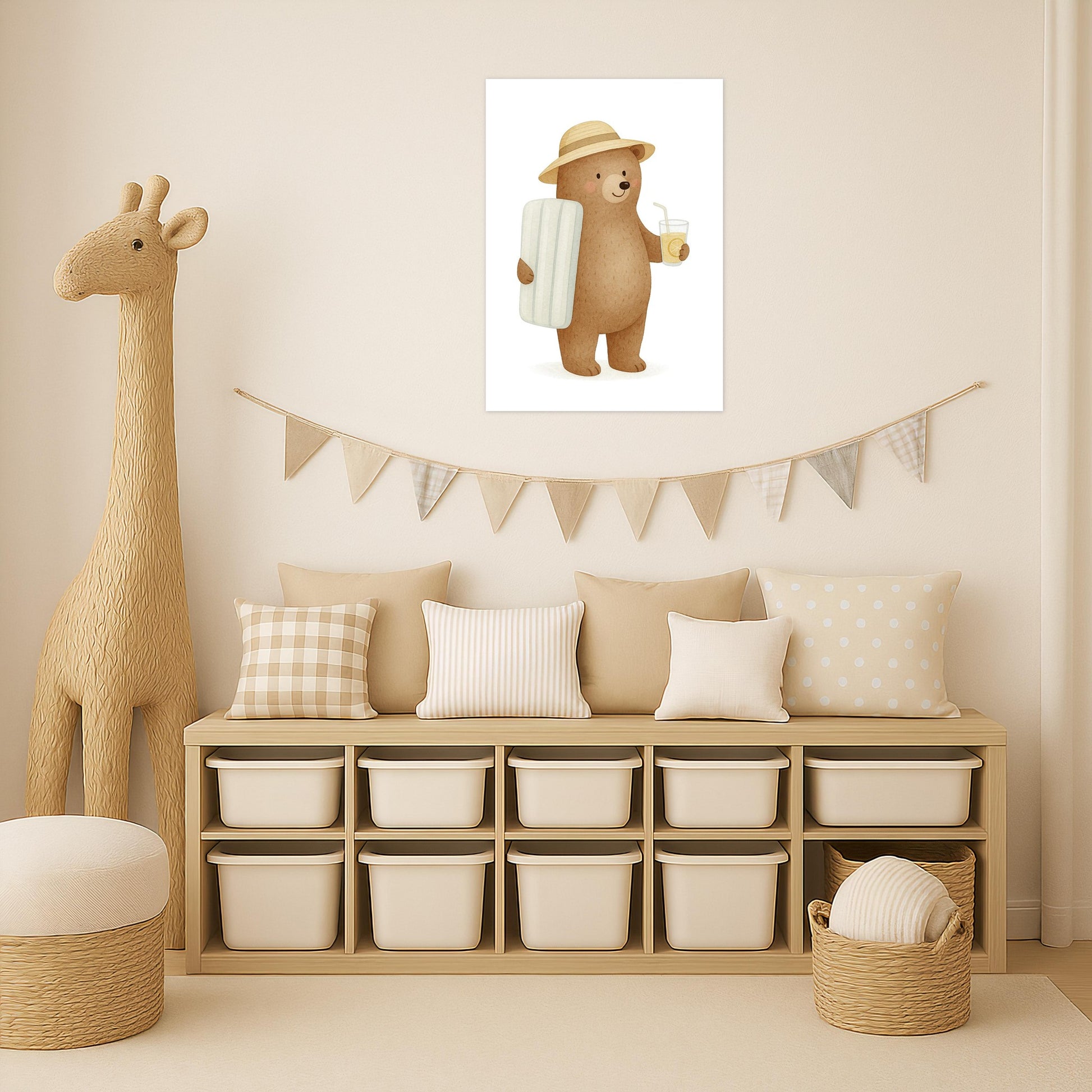 Balu der Bär - Motiv: "Strandtag" Poster von tinylearner