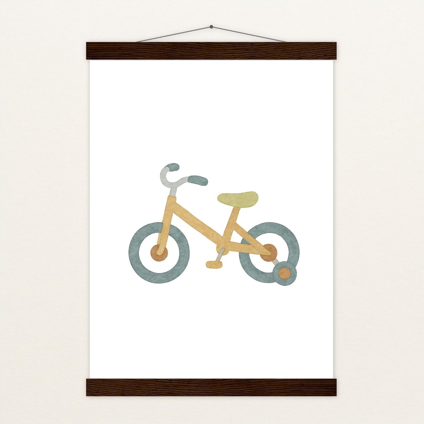 Fahrrad Poster mit Leisten von tinylearner