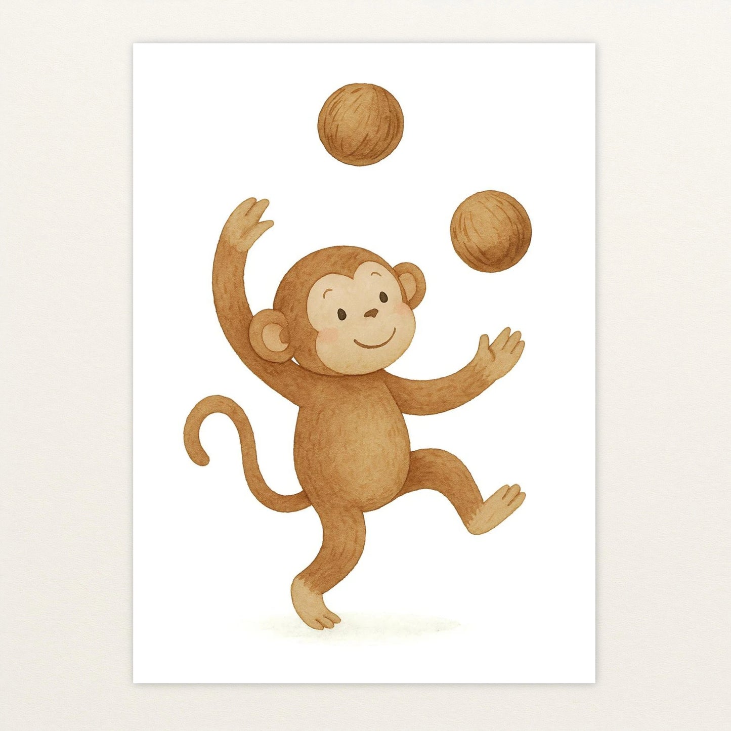 Aki der Affe - Motiv: "Kokosnuss" Poster von tinylearner