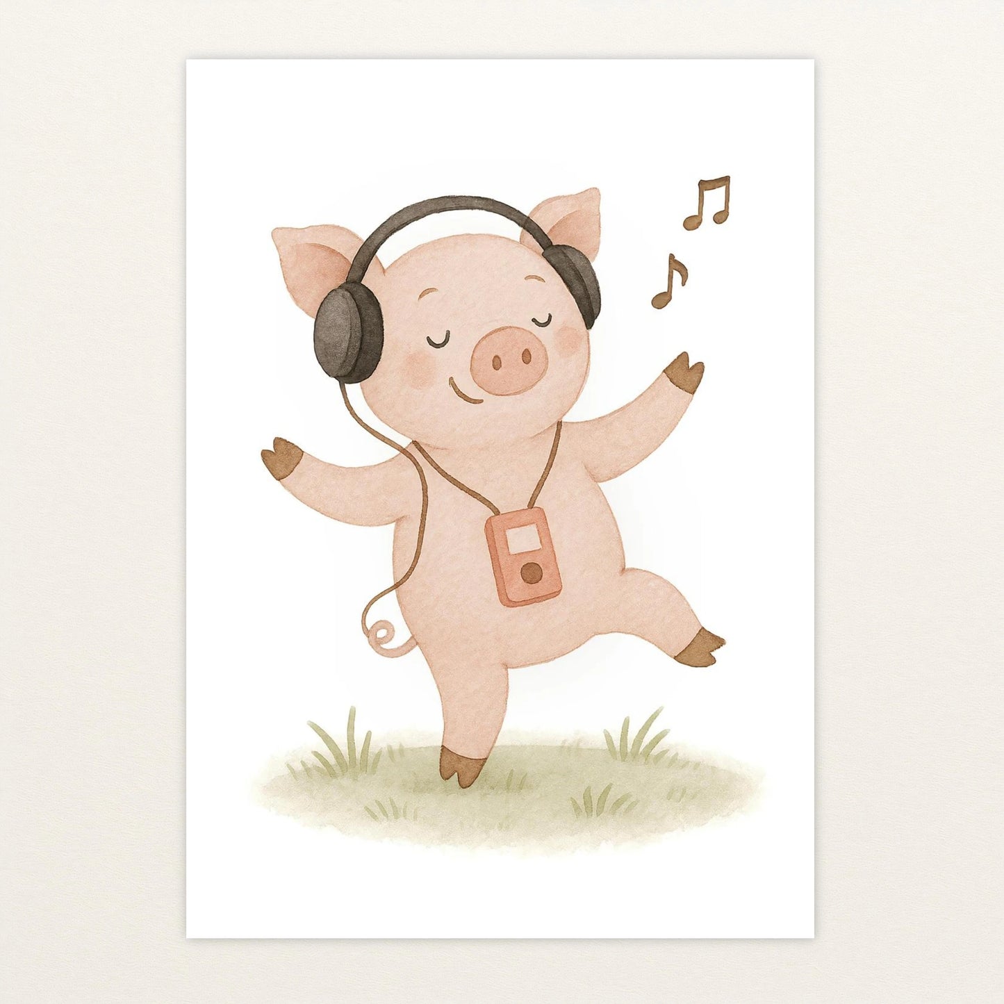 Susi das Schwein - Motiv: "Musik" Poster von tinylearner