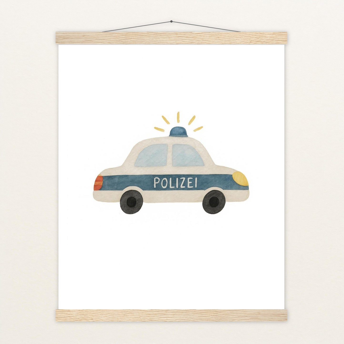 Polizei Poster mit Leisten von tinylearner