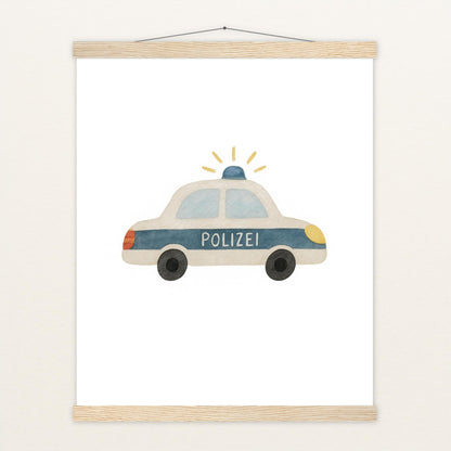 Polizei Poster mit Leisten von tinylearner