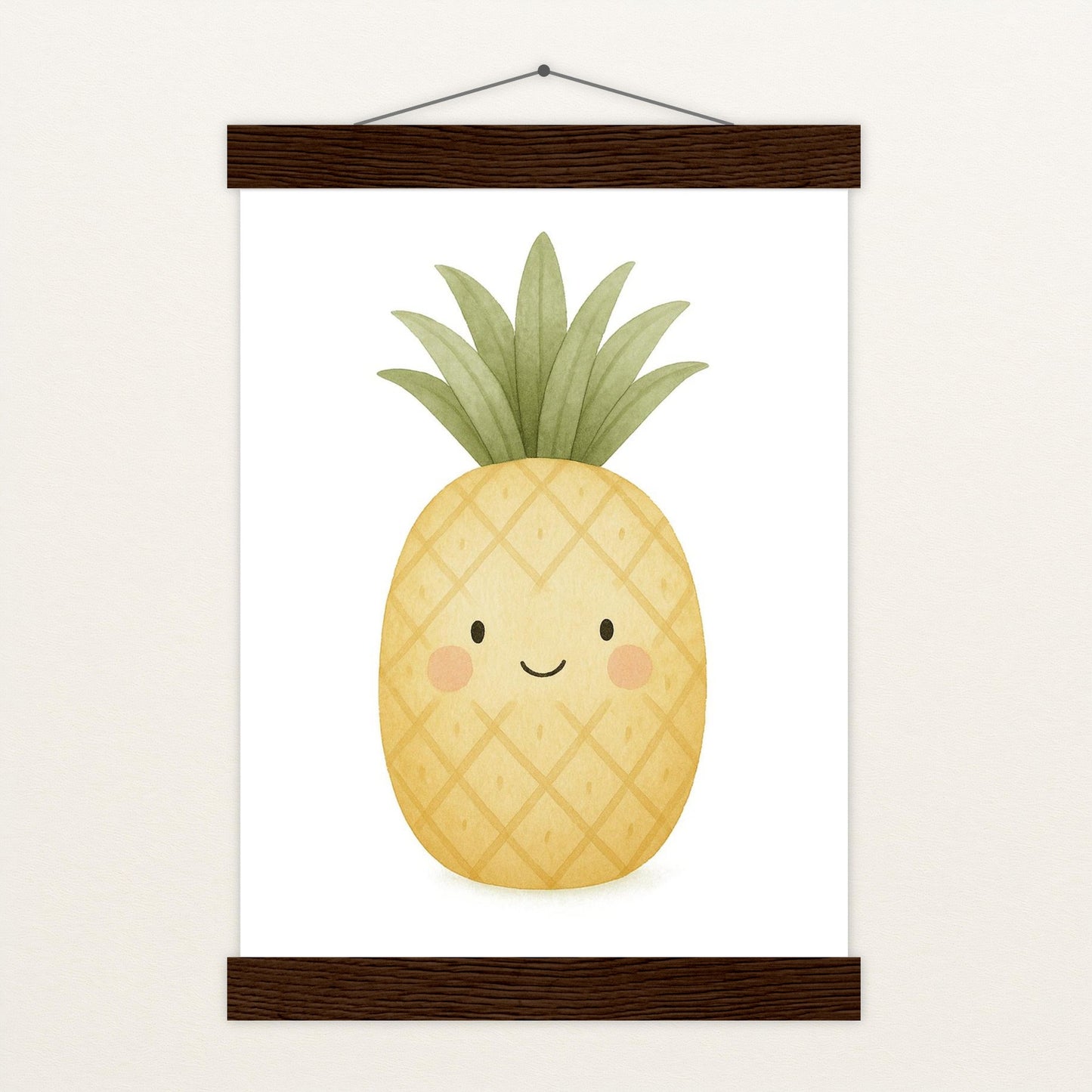 Obst: Ananas Poster mit Leisten von tinylearner