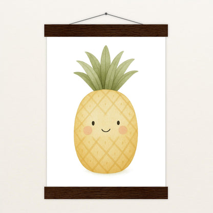 Obst: Ananas Poster mit Leisten von tinylearner