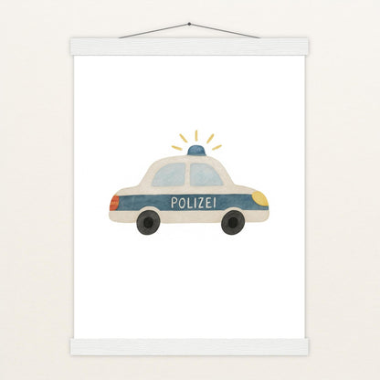 Polizei Poster mit Leisten von tinylearner