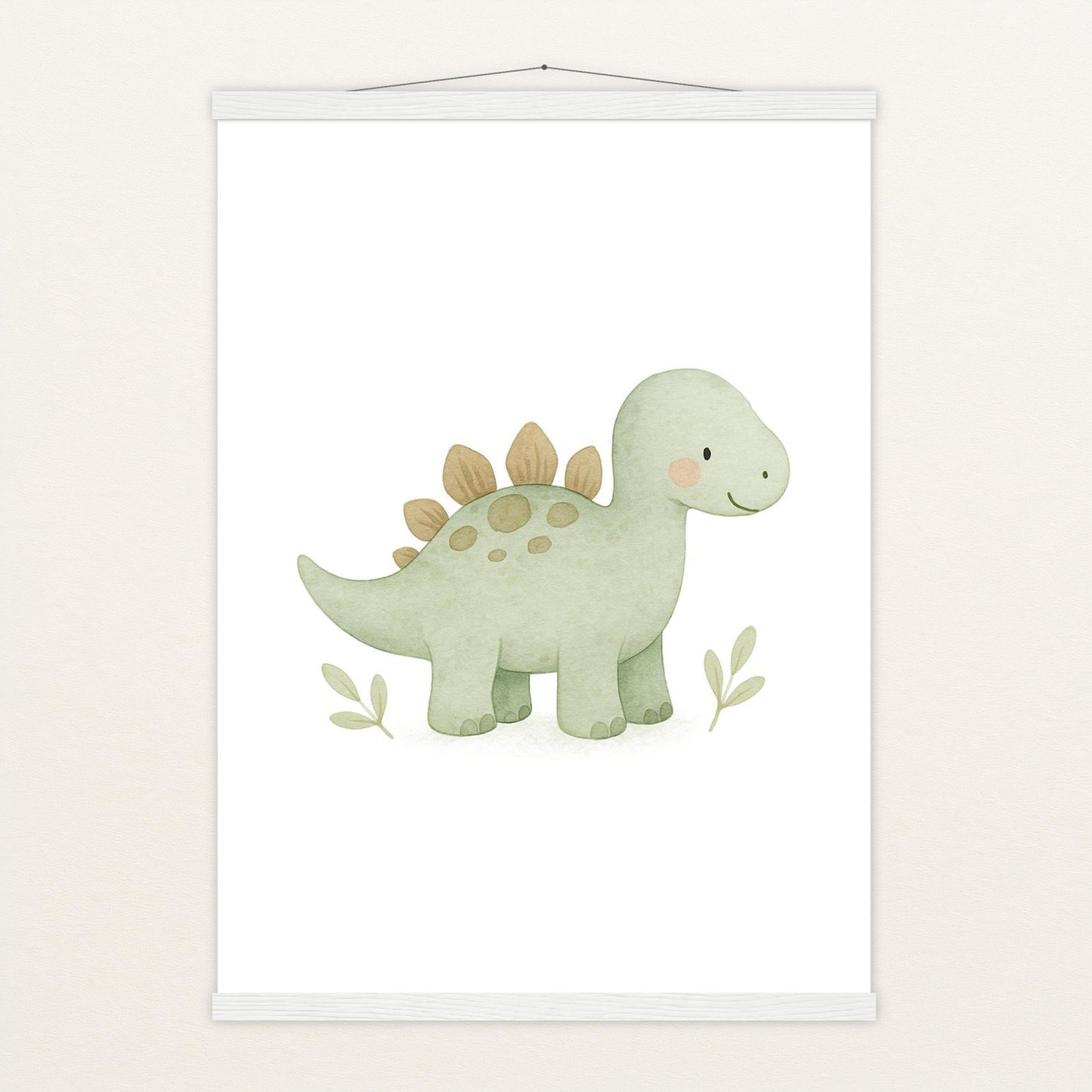 Dinosaurier Stegosaurus Poster mit Leisten von tinylearner