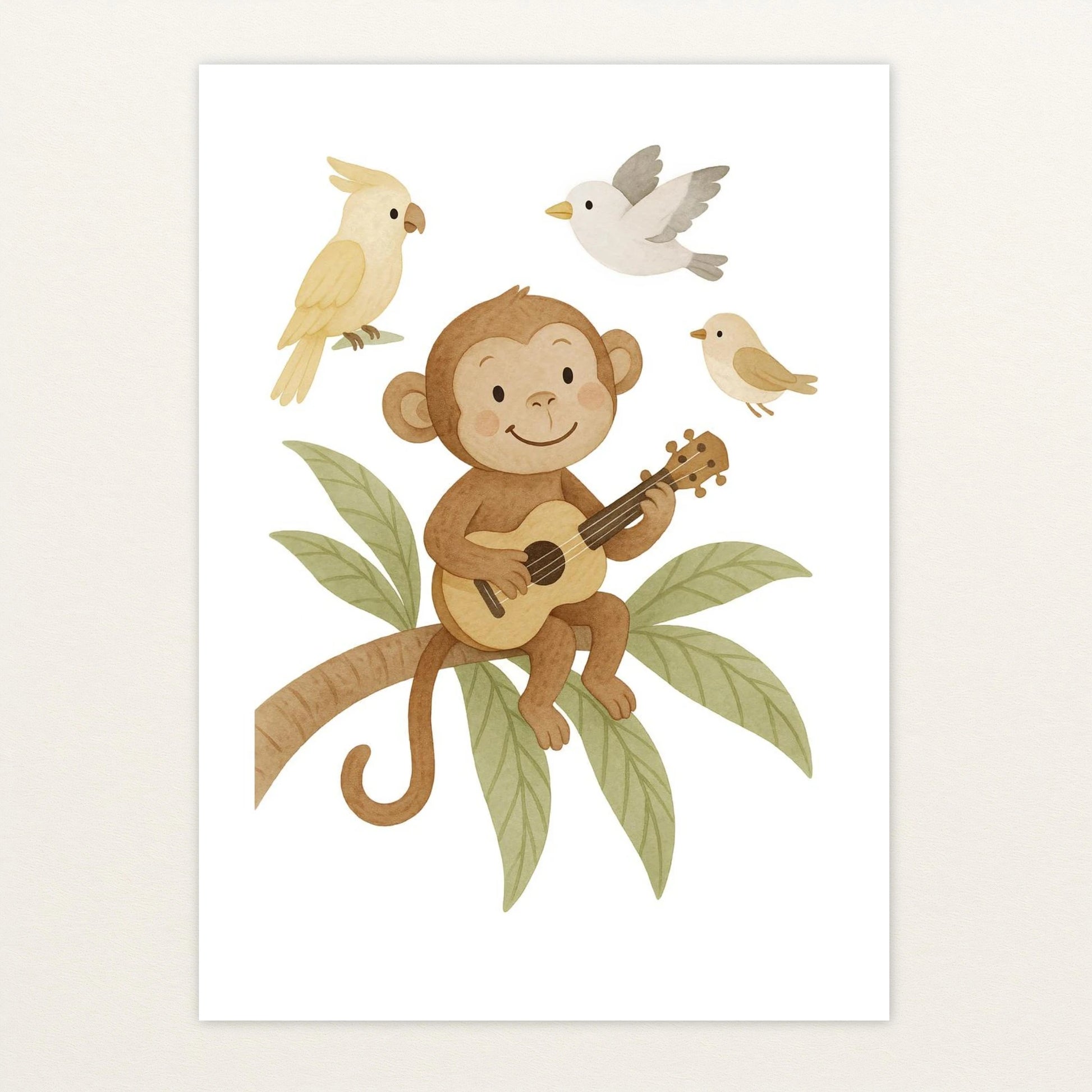 Aki der Affe - Motiv: "Ukulele" Poster von tinylearner