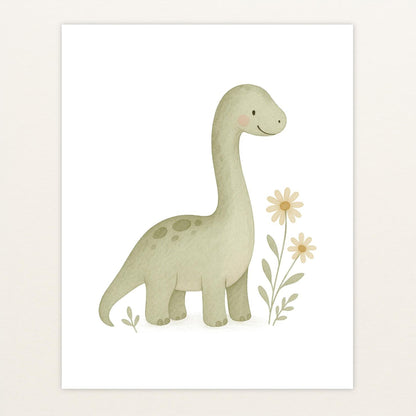 Dinosaurier Brachiosaurus Poster von tinylearner