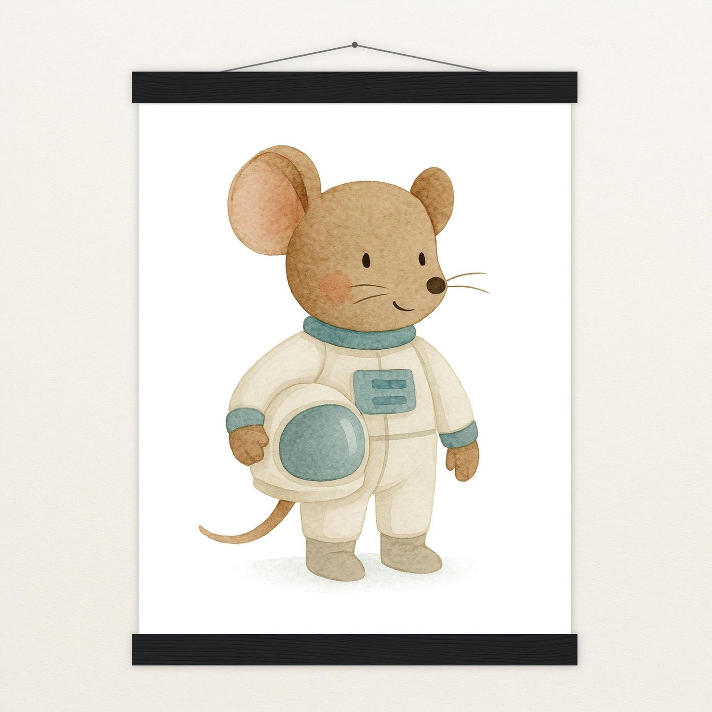 Mimi die Maus - Motiv: "Astronaut" Poster mit Leisten von tinylearner