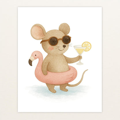 Mimi die Maus - Motiv: "Pooltag" Poster von tinylearner