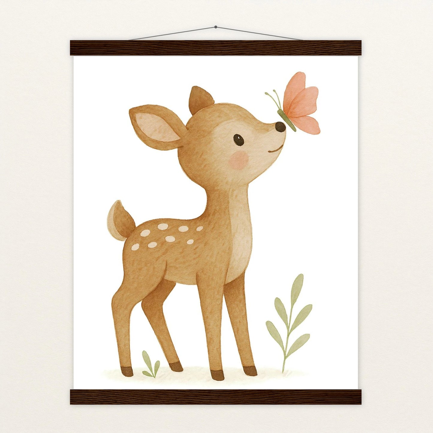 Ria das Reh - Motiv: "Schmetterling" Poster mit Leisten von tinylearner