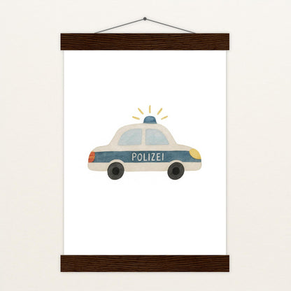 Polizei Poster mit Leisten von tinylearner