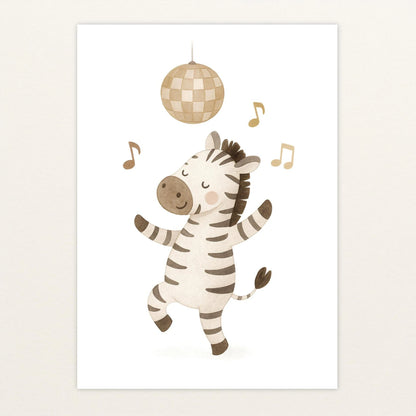 Zinni das Zebra - Motiv: "Tanzen" Poster von tinylearner