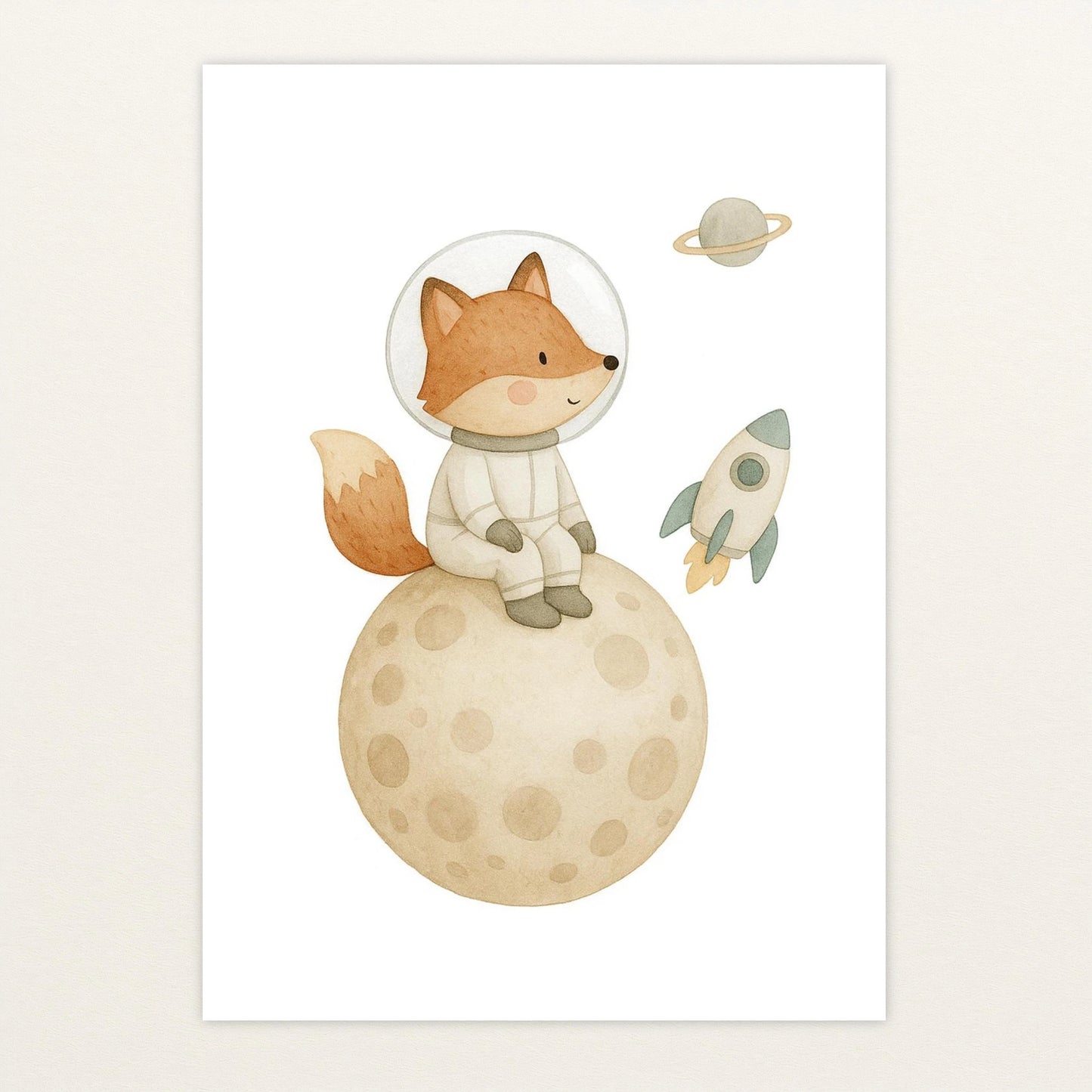 Finnegan der Fuchs - Motiv: "Astronaut" Poster von tinylearner