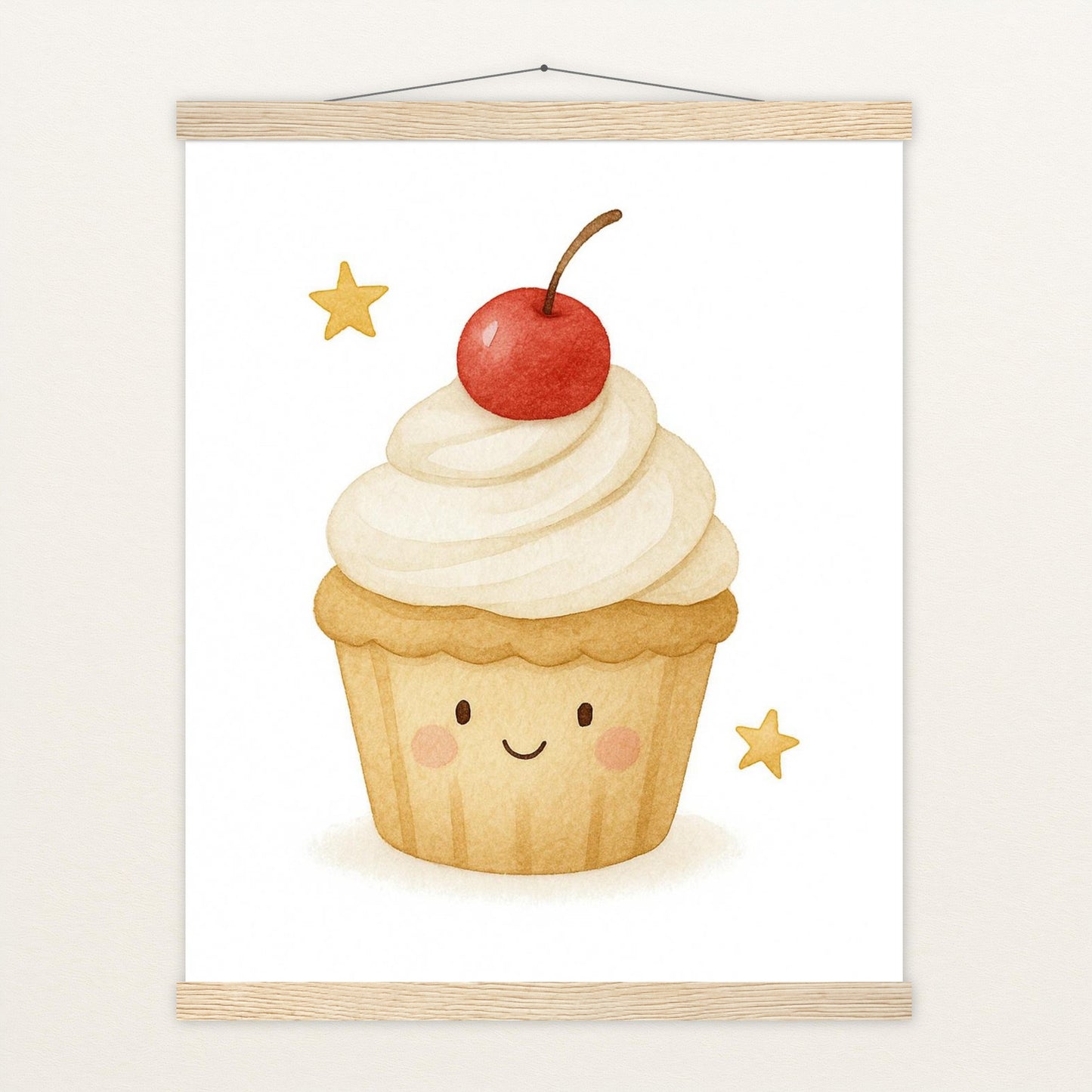 Süßes: Cupcake Poster mit Leisten von tinylearner