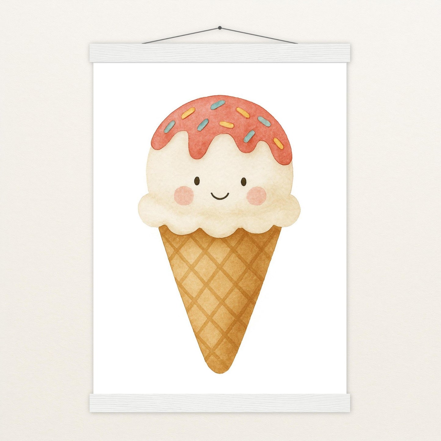 Süßes: Eiscreme Poster mit Leisten von tinylearner