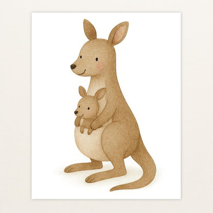 Kängu das Känguru Poster von tinylearner