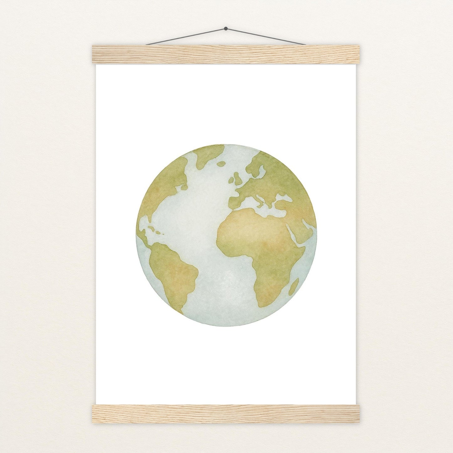 Erde Poster mit Leisten von tinylearner