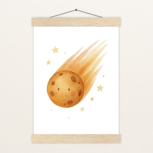Asteroid Poster mit Leisten von tinylearner