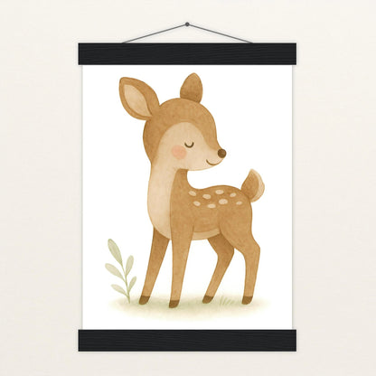 Ria das Reh Poster mit Leisten von tinylearner