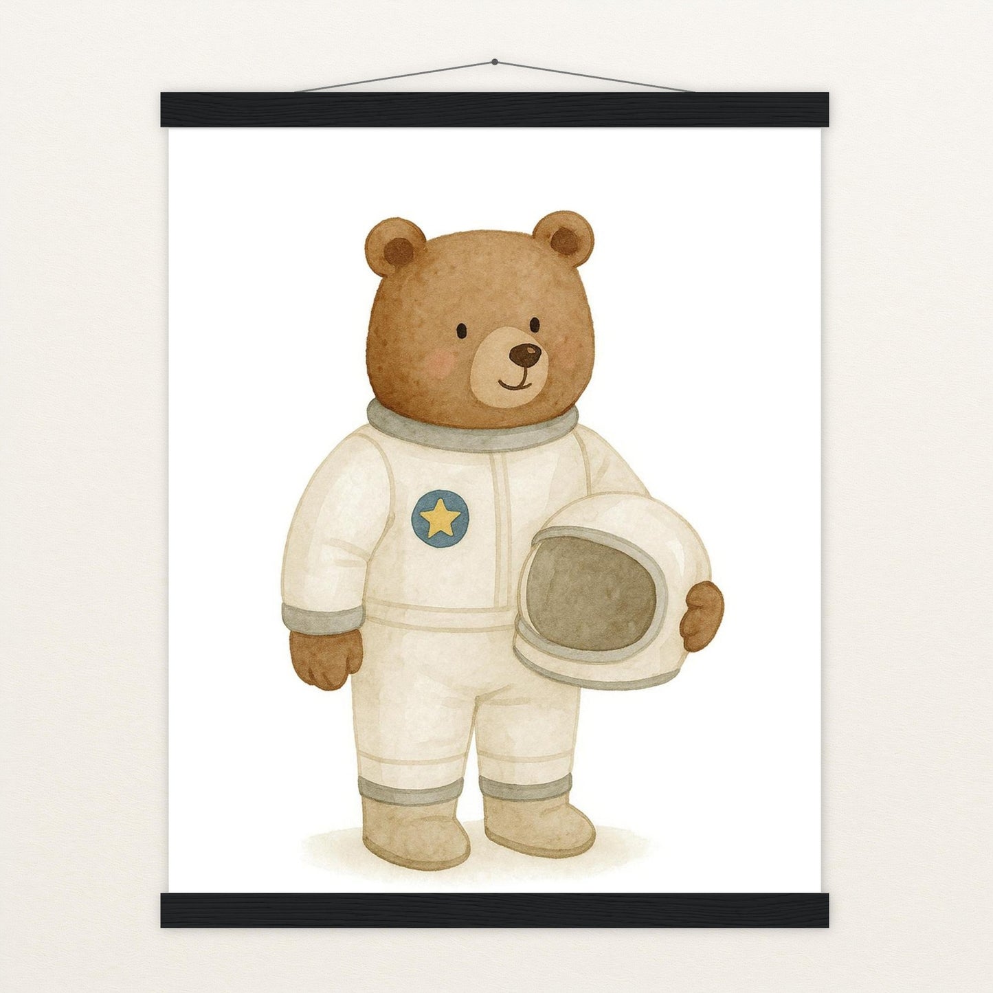 Balu der Bär - Motiv: "Astronaut" Poster mit Leisten von tinylearner