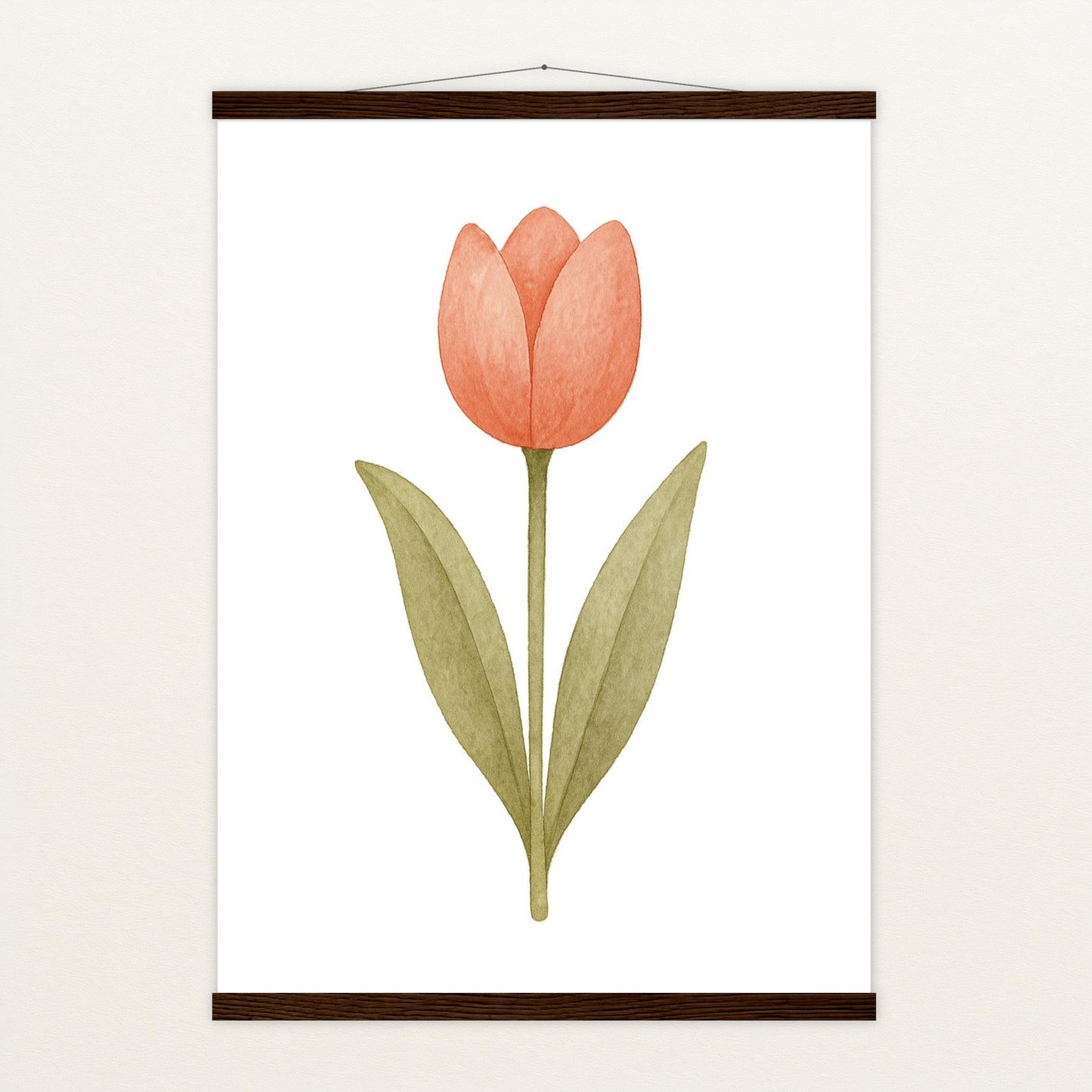 Tulpe Poster mit Leisten von tinylearner