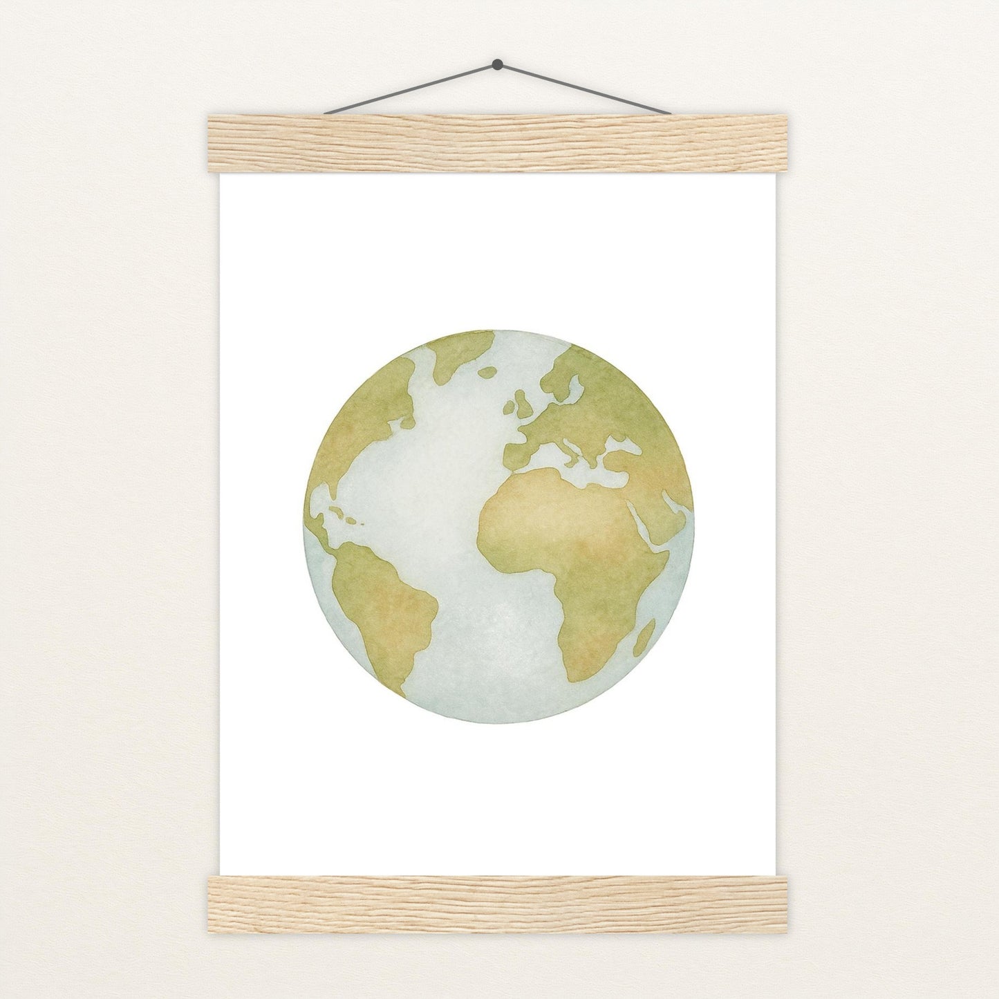 Erde Poster mit Leisten von tinylearner