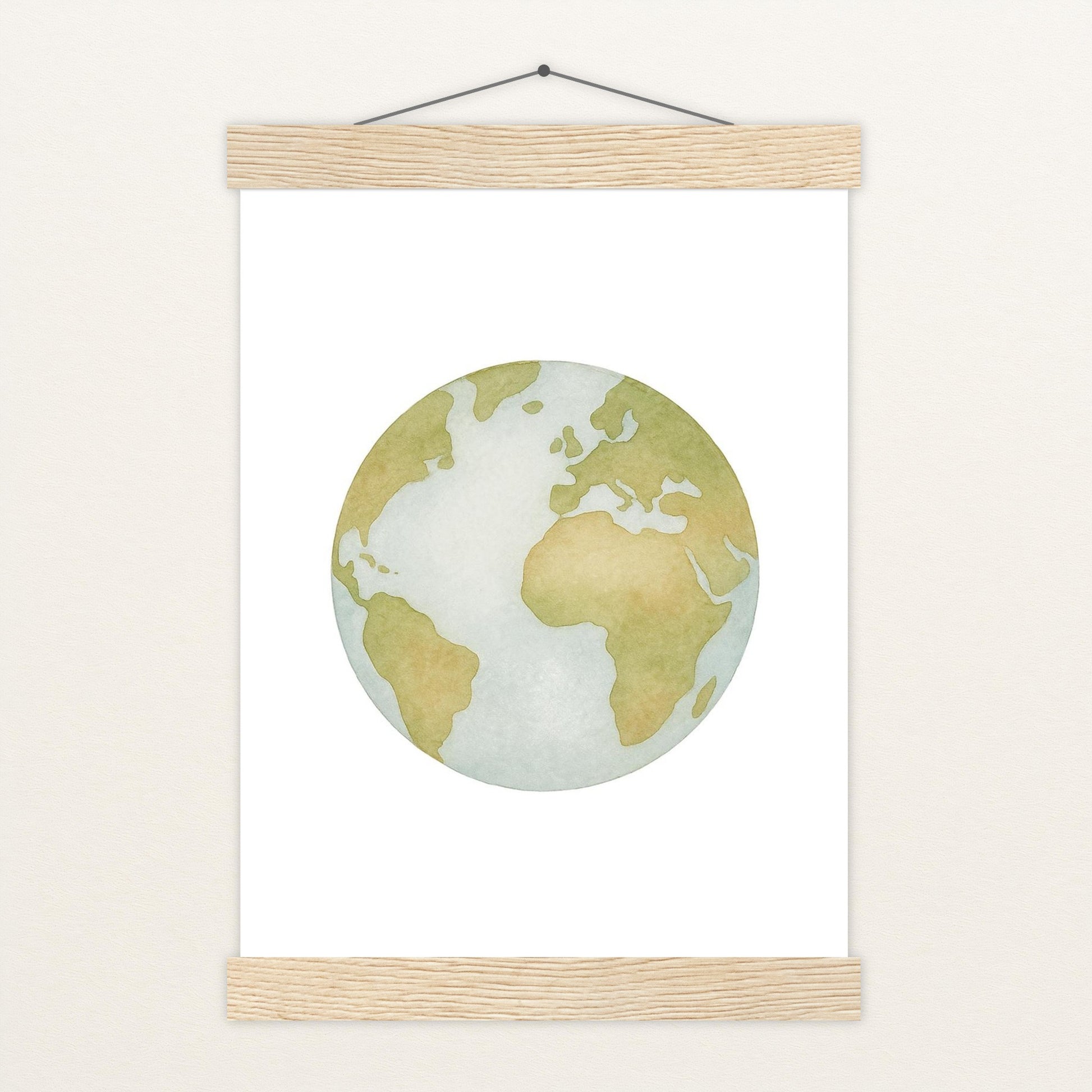 Erde Poster mit Leisten von tinylearner