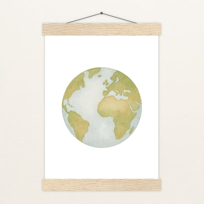 Erde Poster mit Leisten von tinylearner