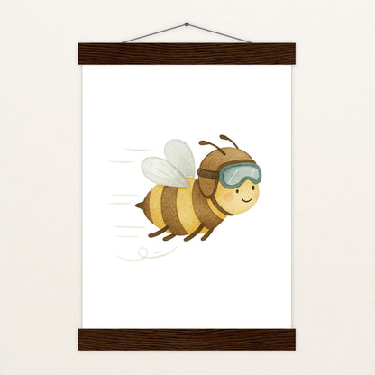 Bibi die Biene Poster mit Leisten von tinylearner