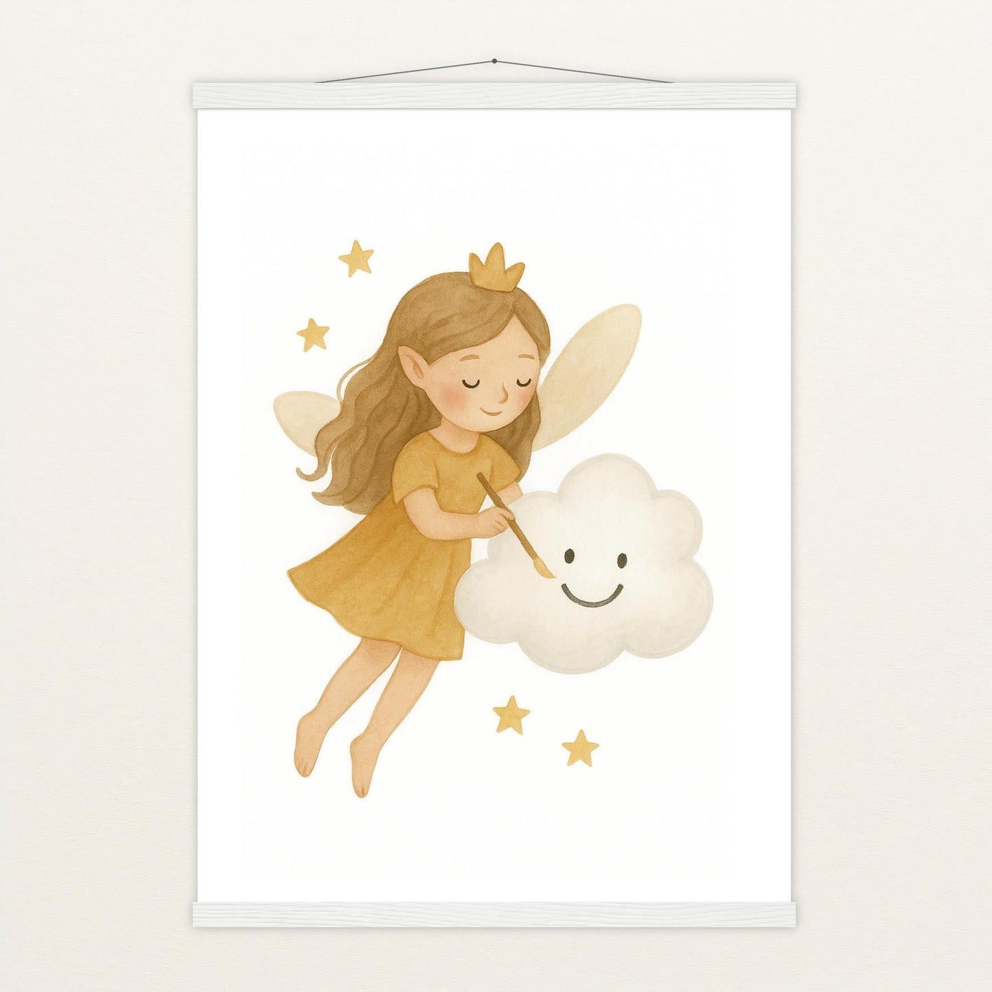 Fina die Fee - Motiv: "Wolke" Poster mit Leisten von tinylearner