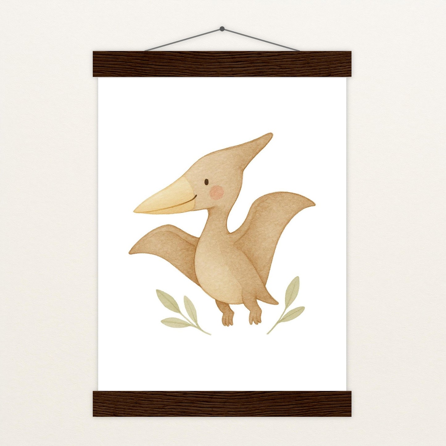 Dinosaurier Pteranodon Poster mit Leisten von tinylearner